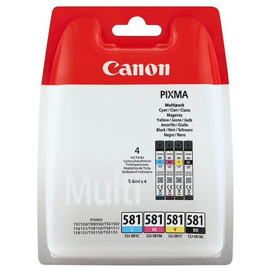 Festékpatron CANON CLI-581 multipack (CMYB) kép