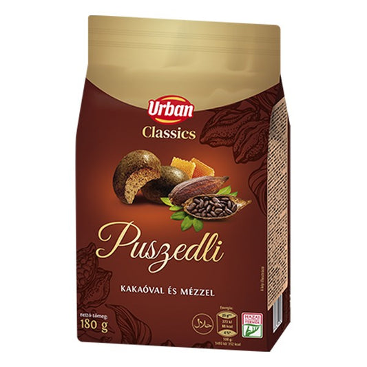 Mézeskalács URBAN Classic kakaós-mézes puszedli 180 g kép
