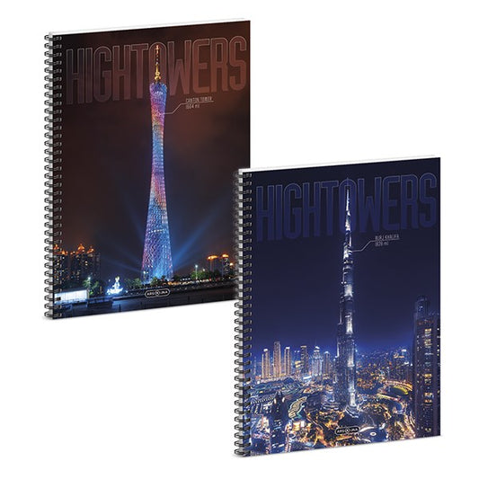 Spirálfüzet sima ARS UNA Hightower A/4 60 lapos kép