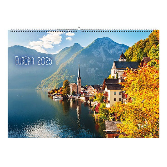Falinaptár REALSYSTEM 460x320mm fekvő Európa 2026. kép