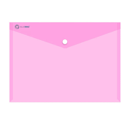 Irattartó tasak A4, PP patentos Bluering® transzparens pink kép