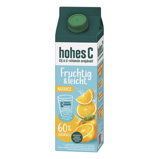 Gyümölcslé HOHES C Plus Fruchtig&Leicht Narancs 60% 1L kép