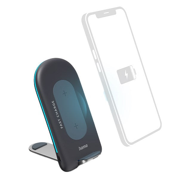 Töltő vezeték nélküli HAMA QI-FC15S antracit kép