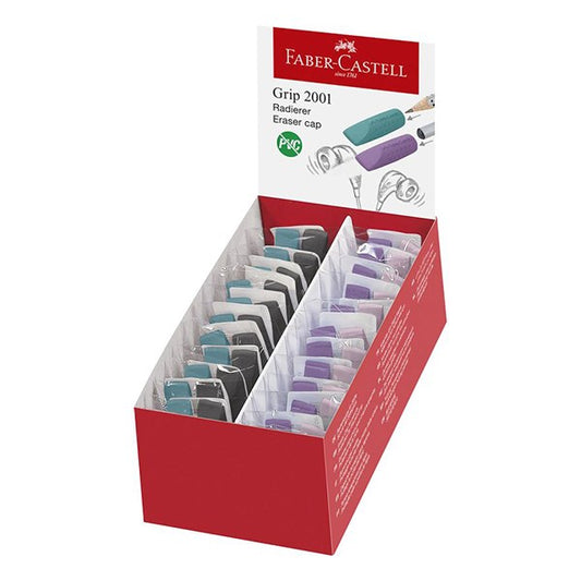 Kupakradír FABER-CASTELL Grip 2001 40x10mm 2 darabos fekete/óceánkék rózsaszín/lila színek kép