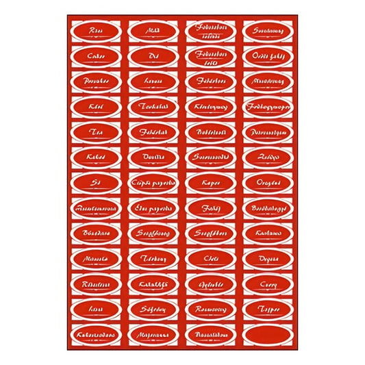 Matrica fűszeres piros "D" kép