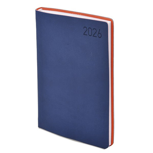 Határidőnapló TOPTIMER Madeira M011 B/5 heti fehér lapos kék-narancs2026. kép