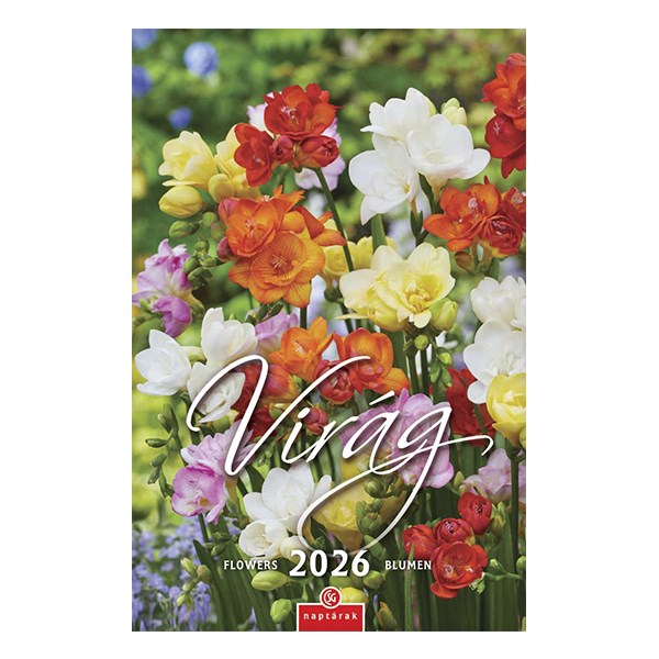 Falinaptár CSG 210x320mm álló Virág 2026. kép
