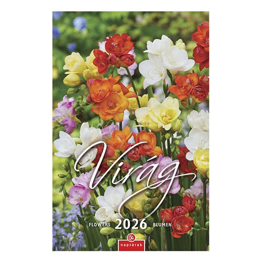 Falinaptár CSG 210x320mm álló Virág 2026. kép