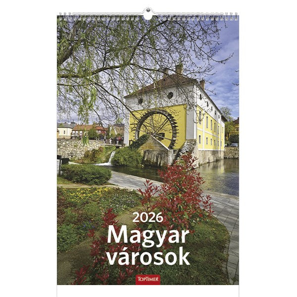 Falinaptár TOPTIMER T094 220x330mm álló Magyar városok 2026. kép