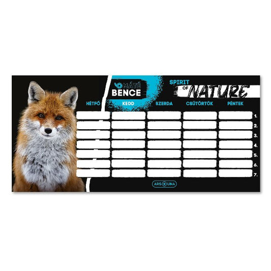 Órarend ARS UNA egylapos kétoldalas Spirit of nature kép