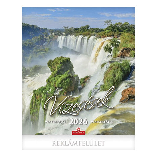 Falinaptár CSG 300x340mm álló Vízesések 2026. kép