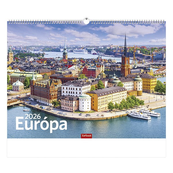 Falinaptár TOPTIMER T093 420x310mm fekvő Európa 2026. kép