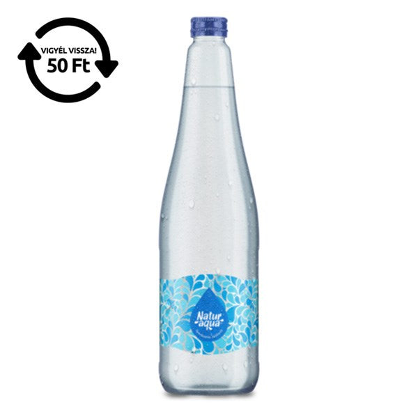 Ásványvíz szénsavas NATURAQUA üveges 0,75L DRS kép