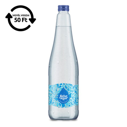 Ásványvíz szénsavas NATURAQUA üveges 0,75L DRS kép