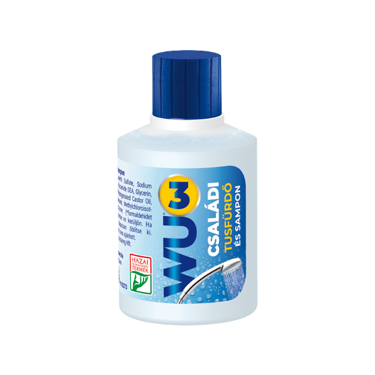 Tusfürdő és sampon 100 ml családi púder illat WU3 kép