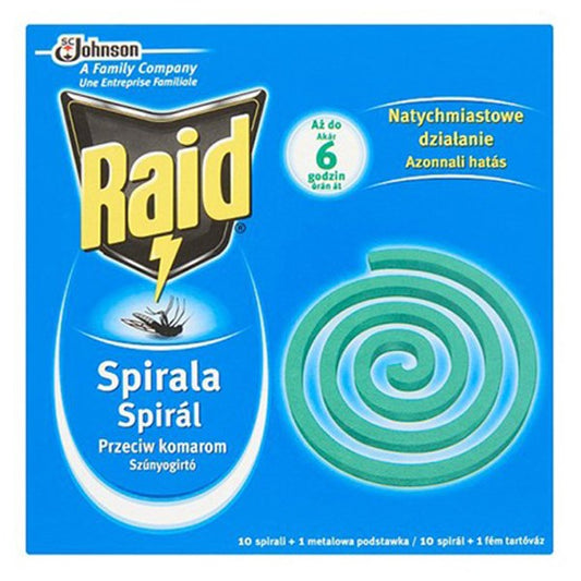 Rovarírtó szúnyogirtó spirál RAID kültéri 10 darabos kép