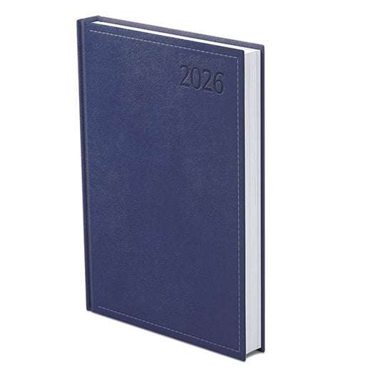 Határidőnapló TOPTIMER Traditional T021 A/5 napi fehér lapos kék 2026. kép