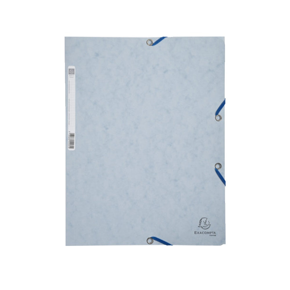 Gumis mappa karton  prespán A/4 Exacompta világosszürke kép