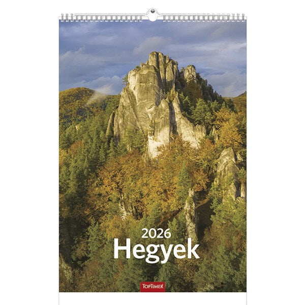 Falinaptár TOPTIMER T094 220x330mm álló Hegyek 2026. kép