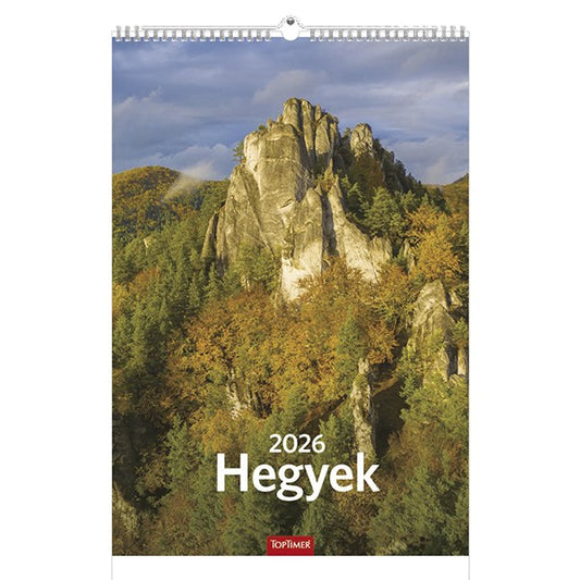 Falinaptár TOPTIMER T094 220x330mm álló Hegyek 2026. kép