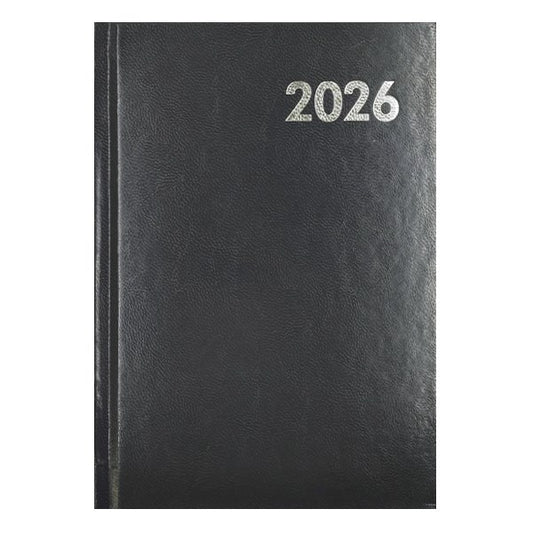 Határidőnapló ALISCA B/6 napi fehér lapos szürke 2026. kép