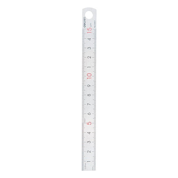 Vonalzó DELI fém 15 cm kép