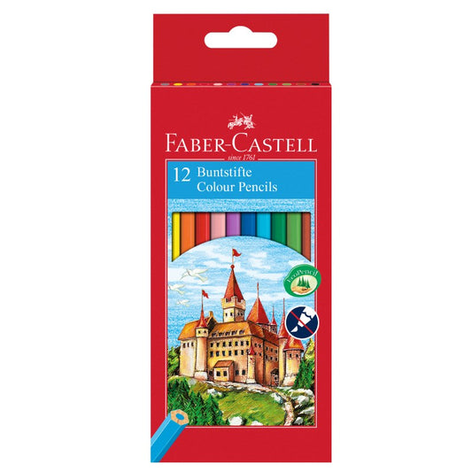 Színes ceruza FABER-CASTELL hatszögletű 12 darabos kép