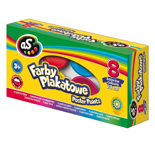 Tempera ASTRA AS tégelyes 20 ml 8 szín/készlet kép