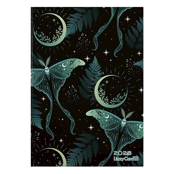 Határidőnapló LIZZY CARD B/6 napi keménytáblás Moth and moon 2026. kép