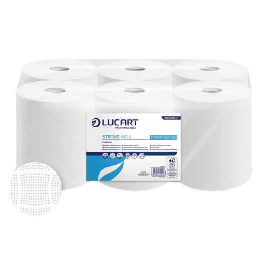 Kéztörlő tekercses LUCART Strong 14cm 2 rétegű fehér 59 m 255 lap 861093 kép
