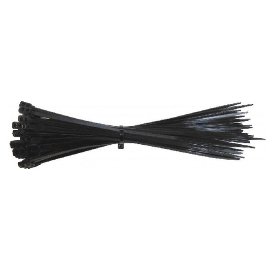 Kábelkötegelő-gyorskötőző 100mm x 2,5mm fekete 100 darabos kép