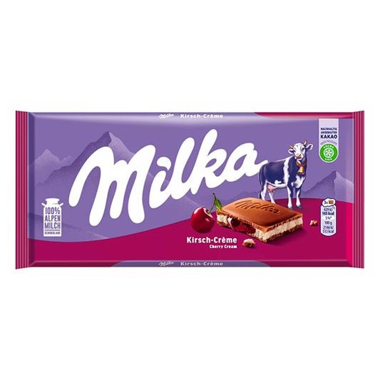Csokoládé MILKA Meggyes-Krémtöltelékes 100 g kép
