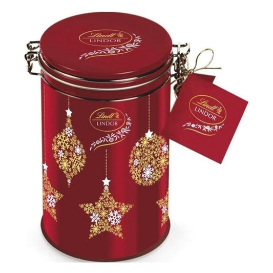 Csokoládé LINDT Lindor Tin tejcsokoládé golyók fém díszdobozban 150 g kép