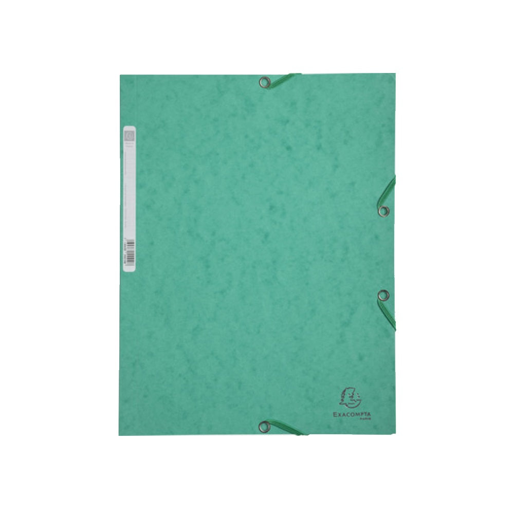 Gumis mappa karton  prespán A/4 Exacompta zöld kép