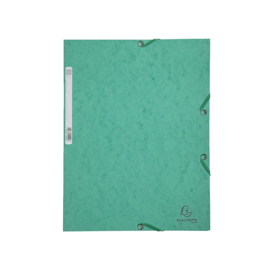 Gumis mappa karton  prespán A/4 Exacompta zöld kép
