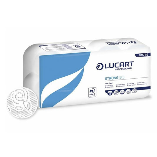 Toalettpapír LUCART Strong 3 rétegű 8 tekercses fehér 250 lap kép