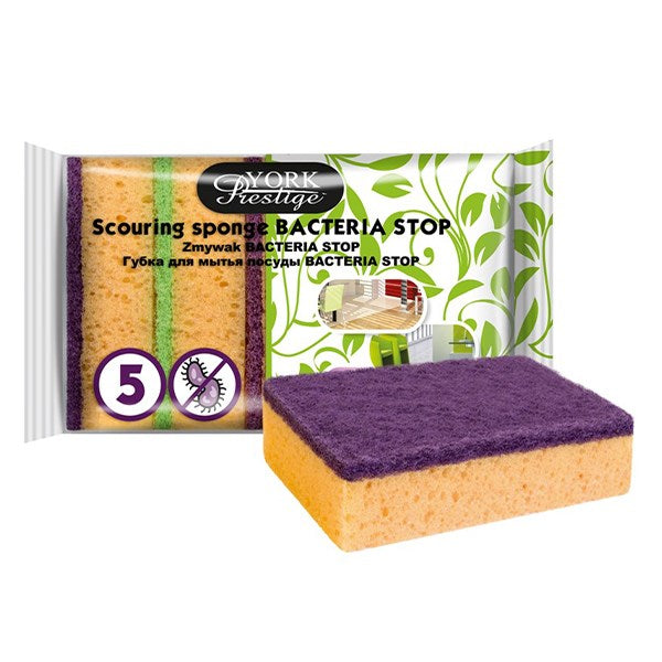 Mosogatószivacs YORK Prestige antibakteriális 5 darabos kép