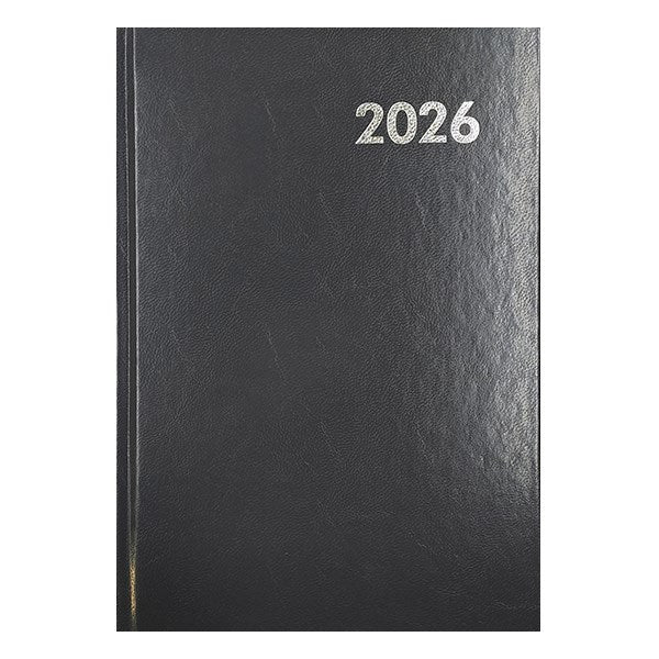 Határidőnapló ALISCA A/5 napi fehér lapos szürke 2026. kép