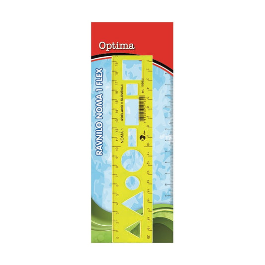 Sablon vonalzó OPTIMA hajlékony 20cm kép