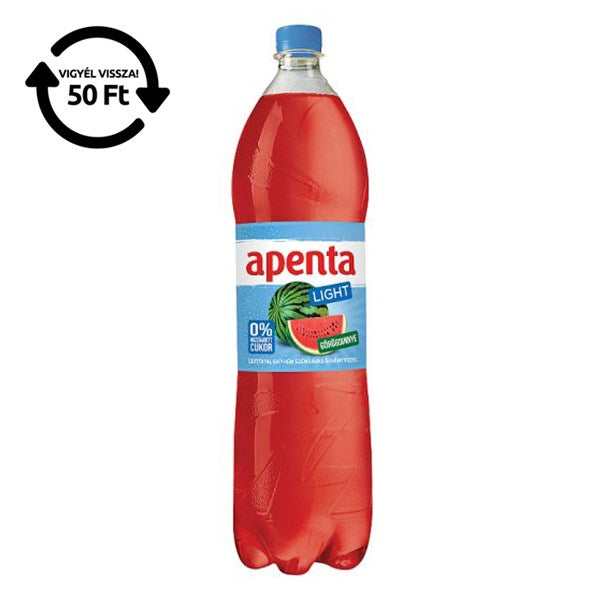 Ásványvíz szénsavas APENTA görögdinnye light 1,5L DRS kép