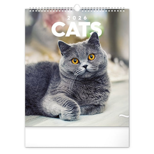 Falinaptár REALSYSTEM 300x340mm álló Cats 2026. kép