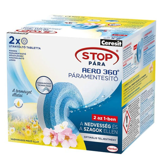 Páramentesítő tabletta CERESIT STOP PÁRA 2x450 g vadvirágos mező kép