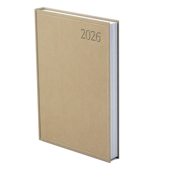 Határidőnapló TOPTIMER Traditional T021 A/5 napi fehér lapos bézs 2026. kép