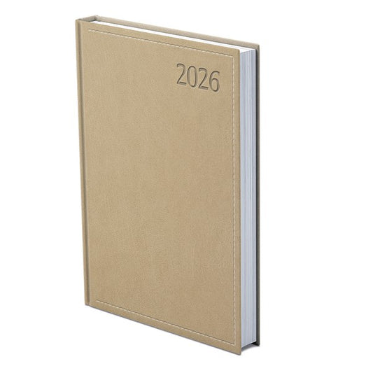 Határidőnapló TOPTIMER Traditional T021 A/5 napi fehér lapos bézs 2026. kép