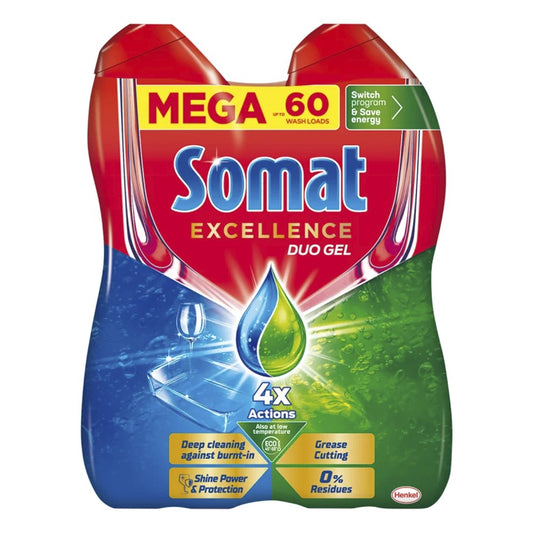 Mosogatógép gél SOMAT Gel Excelence duo 2 x 540 ml kép