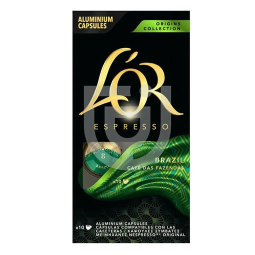 Kávékapszula L`OR Brasil Nespresso kompatibilis 10 kapszula/doboz kép