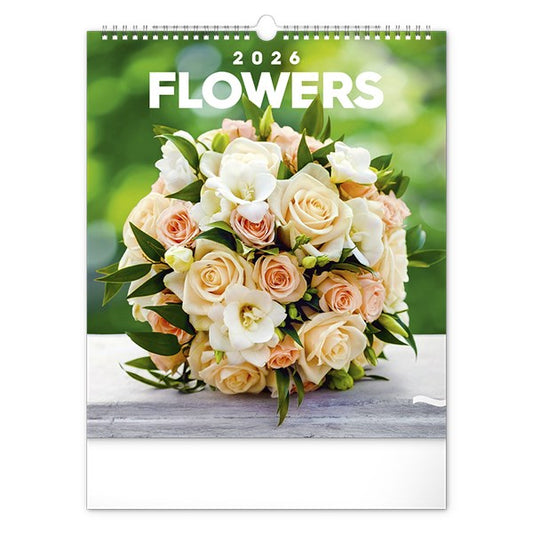 Falinaptár REALSYSTEM 300x340mm álló Flowers 2026. kép