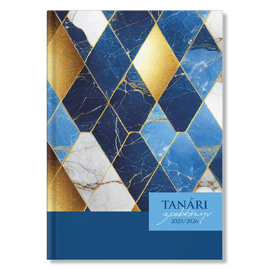 Tanári zsebkönyv PD CALENDAR papírborító A/5 Marble 2025-2026 kép