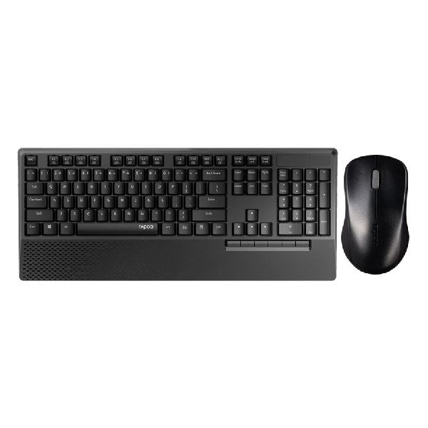 Billentyűzet + egér vezeték nélküli RAPOO X1960 2,4 Ghz fekete kép