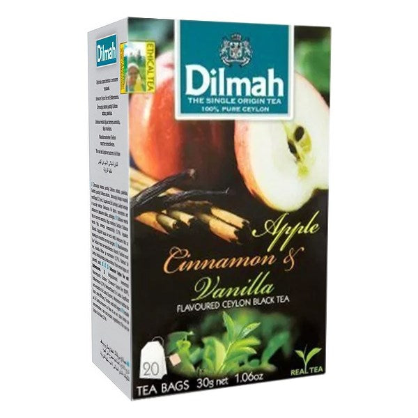 Fekete tea DILMAH Apple & Cinamon 20 filter/doboz kép